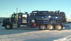 Hydrovac truck