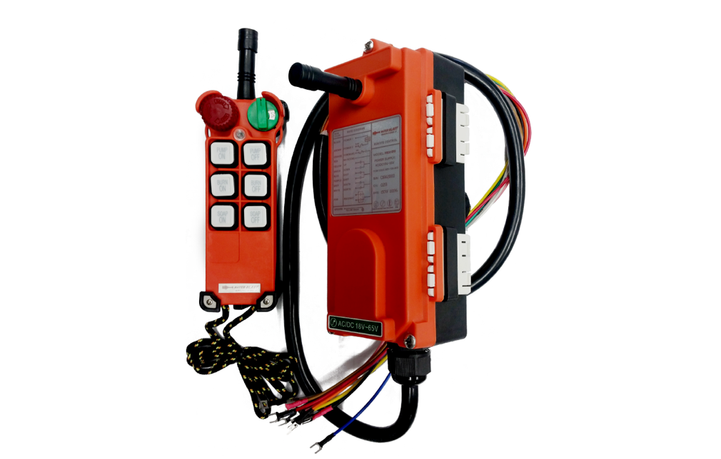 wireless remote for pressure washer A picture of wireless remote for a pressure washer system.